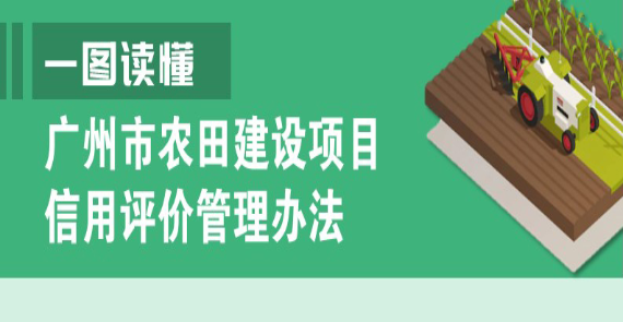 【一图读懂】广州市农业农村局关于印发广州市农田建设项目信用评价管理办法（试行）的通知