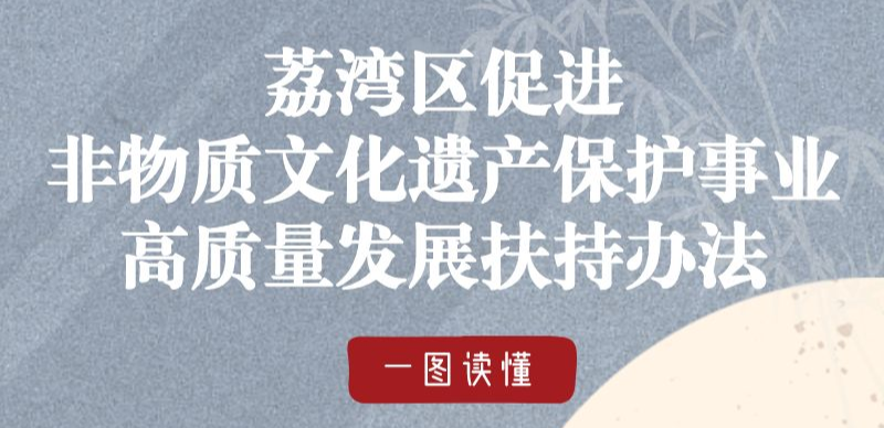 【一图读懂】《荔湾区促进非物质文化遗產保护事业高质量发展扶持办法》