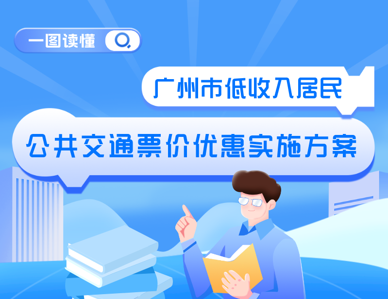 【一圖讀懂】《廣州市交通運輸局  廣州市民政局關于印發廣州市低收入居民公共交通票價優惠實施方案的通知》的解讀